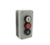 Push Button Control Station Box Waterproof Control Box Push Button Switch Station Momentary Spring Return(B324,2NO 1NC_STAINLESS SCREWS)