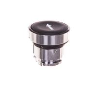Schneider Electric Push button head, Harmony XB4, metal, flush, white, 22 mm, spring return, marked UP ARROW