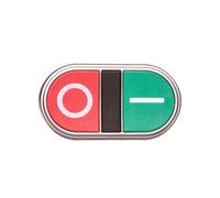 Push Button Drive Double Green/Red/O-I Platinum LPCB7123