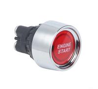 Push Button Engine Start Switch Designed for Integration into 12V 24V Vehicle Ignition Systems Including Off-Road Builds (Red)