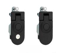 Push Button Furniture Lock Matt Black 1-5 mm Thickness (BC002-BK-21 Keyless | Zinc alloy, scratch-resistant, matte for surface, durable for indoor and outdoor use
