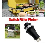 Push Button Ignition Switch Replacement Part Push Button Ignition | Exact fit for weber for genesis II for spirit II, solves ignition failure, metal plastic build, black finish