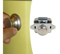 Push Button Latch Cabinet Door Catch Lock Keyless Cupboard Lock for Camper | Push Button Latch Zinc Alloy Cabinet Door Catch Lock Keyless Cupboard Locks for Camper Car and Motorhome