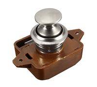 Push Button Latch Catch Keyless Door Lock Cupboard Drawer Door Motorhome Caravan Cabinet Latch Knob Knobs Horsebox Locks Campervan Furniture Keyless Tool for Boat RV Motor