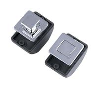 Push Button Latch Lock,2PCS Cabinet Door Catch Lock, Keyless RV Push Cabinet Locks,Camper Cupboard Knob RV Compartment Latch Catches for RV Boat Yacht Campervan Cupboard Door Cabinet (Sliver)