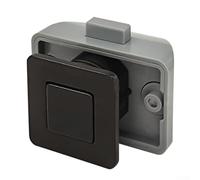 Push Button Latch Locks,Push Button Locks Cabinet Door Catch bolt for Caravan Motorhome Camper Van Latch Cupboard Black knob(Black)
