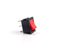 Push Button Lock,Rocker Switch, 5pcs KCD1 Push Button Mini Switch 6A-10A 250V KCD1-101 2Pin 3Pin Snap-in on/Off 21 * 15MM Black Red White(Red2d3p)