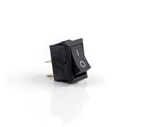 Push Button Lock,Rocker Switch, 5pcs KCD1 Push Button Mini Switch 6A-10A 250V KCD1-101 2Pin 3Pin Snap-in on/Off 21 * 15MM Black Red White(Black2d2p)