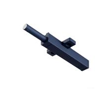 Push-Button Magnetic Door Opener Spring Release Latch Heavy-Duty Aluminum Alloy Rebound 48N Force 12N Magnetic Attraction One-Touch Operation Easy Installation Black Grey Blue Adju(blue)