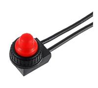 Push Button on Off Switches Press Type Connector Auto Locking Switchs with Leads Wire for LED Lighting Waterproof Dustproof LED Lighting Push Button Switches