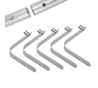 Push Button Spring Clip - 5 Pack 1.97 Inch Telescopic Spring Buckle Tent Positioning Balls | Kayak Paddle Lock Pin With Reso Clip