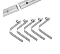 Push Button Spring Clip - V Shape Positioning Clamps | Spring Ski Pole Clips | Camping Kayak Outdoor Canopy Tube Boat Awning | 5 Pcs Durable Multi Purpose Lightweight Secure Fast Lock Clamp Set