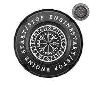 Push Button Start Cover - spining Ignition Shield for Vehicles | Anti Scratch Engine Start Stop Protector for Dashboard, Interior Upgrade, universsal Car Styling, Auto Accessories, Decoration