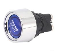 Push Button Start Switch for 12V 24V Vehicle Engines with 50A Capacity and Secure Activation Mechanism for Racing and Utility Applications (Blue)