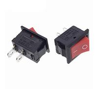 Push Button Switch 15x21mm SPST 2Pin 6A 250V 10V 125V KCD1-101 Snap-in On/Off Boat Rocker Switch 15MM*21MM Black Red White Air switches