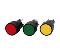 Push Button Switch 22mm Reset Momentary Green/Red Circular NO/NC XB2-EA142/131/121 10Pcs(XB2-EA142)