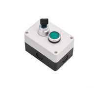 Push button switch control box 22mm inch with IP65 waterproof and dustproof seal, ABS material, self reset and self locking operation, rated current 10A for electrical control (2)