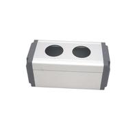 Push Button Switch Control Station Box 16mm 19mm 22mm Waterproof Aluminium push button switch box one hole three holes for Metal buttons Industrial Control Equipment(Two holes with ear,22mm)