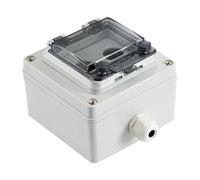 Push Button Switch Control Station Box 1Pcs Indoor And Outdoor Waterproof Button Switch Control Box ABS Plastic Rainproof Electrical Protection Cover(Lavender)