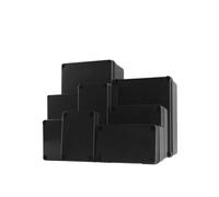 Push Button Switch Control Station Box Black Box ABS Waterproof Housing Electronic Safe Case Plastic Boxes Wire Junction Box Flame-Retardant IP67 Electrical Instrument(65x95x55mm)