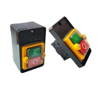 Push Button Switch KAO-5H KAO-5M 10A 380V for Cutting Machine Bench Drill Switch Waterproof Power on/Off Switch KAO-5(KAO-5H Yellow)