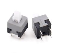 Push Button Switch Self-Locking 6 Feet Not 7 * 7mm Reset 8.5x8.5 Small Without Lock 20Pcs(7X7MM,Self-locking)