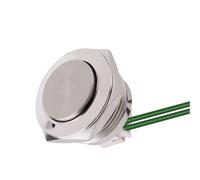 Push Button Switch With Wire Momentary Reset NO LED Without Light Head Jog 1Pcs(Silver-High-NO LED,12mm)
