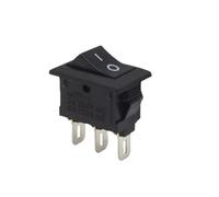Push Button Switchs 10x15mm SPST 2/3Pin 3A 250V KCD11 Snap-in on-Off on-on Rocker Switch 10MM*15MM Black Red and White IDGTTLDF(2D3P-Black,100pcs)