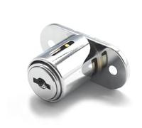 Push Button Window Cabinet Lock for Sliding Door Bathroom Tool Cabinet Box Home Hardware Accessories JA50 1Pcs(23mm Key Different B)