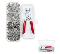 Push Buttons, Snap Closure Tools, 150 Pcs Metal Press Buttons, Push Buttons with Pliers, with Storage Box, Press Clothes DIY