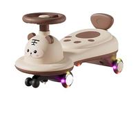 Push Car Ride On Toy with Flash Wheel traction rope Anti-Rollover Wiggle car