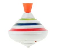 Push Down Spinning Top Toy with Colorful Light and Music Peg-top Hand Spinning Toy for Kids with Button Cell