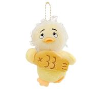Push Duck Keychain - Duut Soft Pout Doll Caspila, Mini Cartoon Pendant Clip | Padded Accessory for Bag Decoration for Backpack Bag and Gift Use