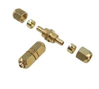 Push-Fit Brass Pipe Connector 10mm 12mm, Tool-Free Plumbing Fitting, for PEX Copper CPVC Pipes, High Pressure Water Line Coupling, for Heating Kitchen Bathroom(12mm connector)