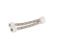 Push-FIT Connection Flexible TAP CONNECTORS 15MM X 15MM X 500MM, Demountable & Reusable, 2 in Pack