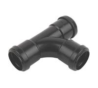 Push-FIT Equal TEE Black 32MM, Polypropylene Construction, No Solvent Welding Required, 1 in Pack