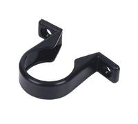 Push-FIT Pipe Clips Black 32MM, Polypropylene Construction, No Solvent Welding Required, 10 in Pack