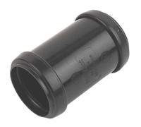 Push-FIT Straight Coupler Black 40MM X 40MM, Polypropylene Construction, Easy to Install Push-Fit Seal System, 1 in Pack