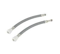 Push-FIT Straight Flexible Hose M12MM X 15MM X 300MM, Demountable & Reusable, Push-Fit, Polymer Braid, 1 in Pack