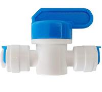Push Fit Tap 1/4" to 1/4" Push Fit Shut Off Valve/Isolator tap (1)