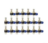 Push Fit Throttle Valve SL for Pneumatic Circuit Speed Control Featuring Compact L Design and PTFE Enhanced Thread Sealing (SL10-03)