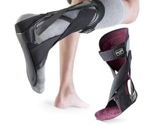 PUSH Foot Drop Brace - AFO Brace Helps Raise Shoes, Drop Foot Splint for Ankle Joint - Support Nerve Injury, Position, Relieve Pressure, Ankle & Foot Orthosis - Right Size 2
