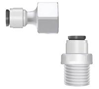 Push-in Straight Water Filter Connector Reverse Osmosis Fitting, Pipe Adapter for Male/Female Thread, Purifier Tube & Tank Coupling 10 Pieces Internal Thread