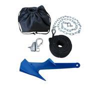 Push Industries 104.159 Complete PWC Anchor Kit - 2.2 lb Nylon Anchor with Rope, Chain, Self-Locking Hook, Shackles, and Storage Bag - Repl. for Cooper Style