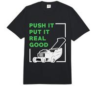Push It Put It Real Good Mower Gardening Garden Lawn Mowing Comfort Colors Adult Heavyweight T-Shirt