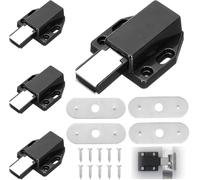 Push Latch Heavy Duty 4 Pack Push to Open Cabinet Hardware Contact Latches Kitchen Drawer Closer Push Opener for Door Damper Large Wardrobe Closure and Open