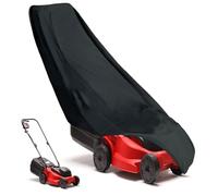 Push Lawn Mower Cover 600D Oxford Waterproof Outdoor Fabric Walk Behind Lawnmower Cover, Outside Lawnmower Covers with Cord -- Black