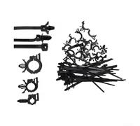 Push Mount Cable Ties Automotive Wire Routing Clips Nylon | Fasteners for Car Truck Harness Management 45 or 150 PCS Black(45pcs)