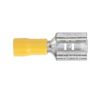 Sealey Push-on Terminal 9.5mm Female Yellow, Pack of 100