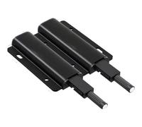 Push Open Door Catches， Cupboard Latch,2 Pack Catch Magnet Latches for Cabinet Silent Rubber to Open Hardware(Black,89 * 83MM)